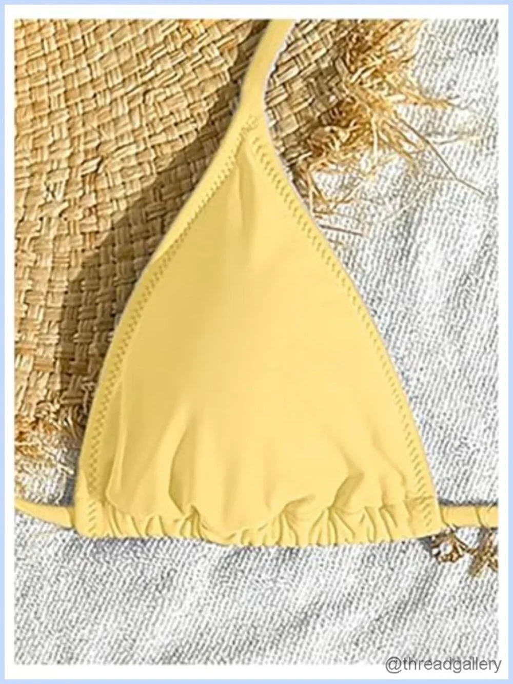 Women's Halter Neck Triangle Bikini Set, Cheeky High Cut Two Piece